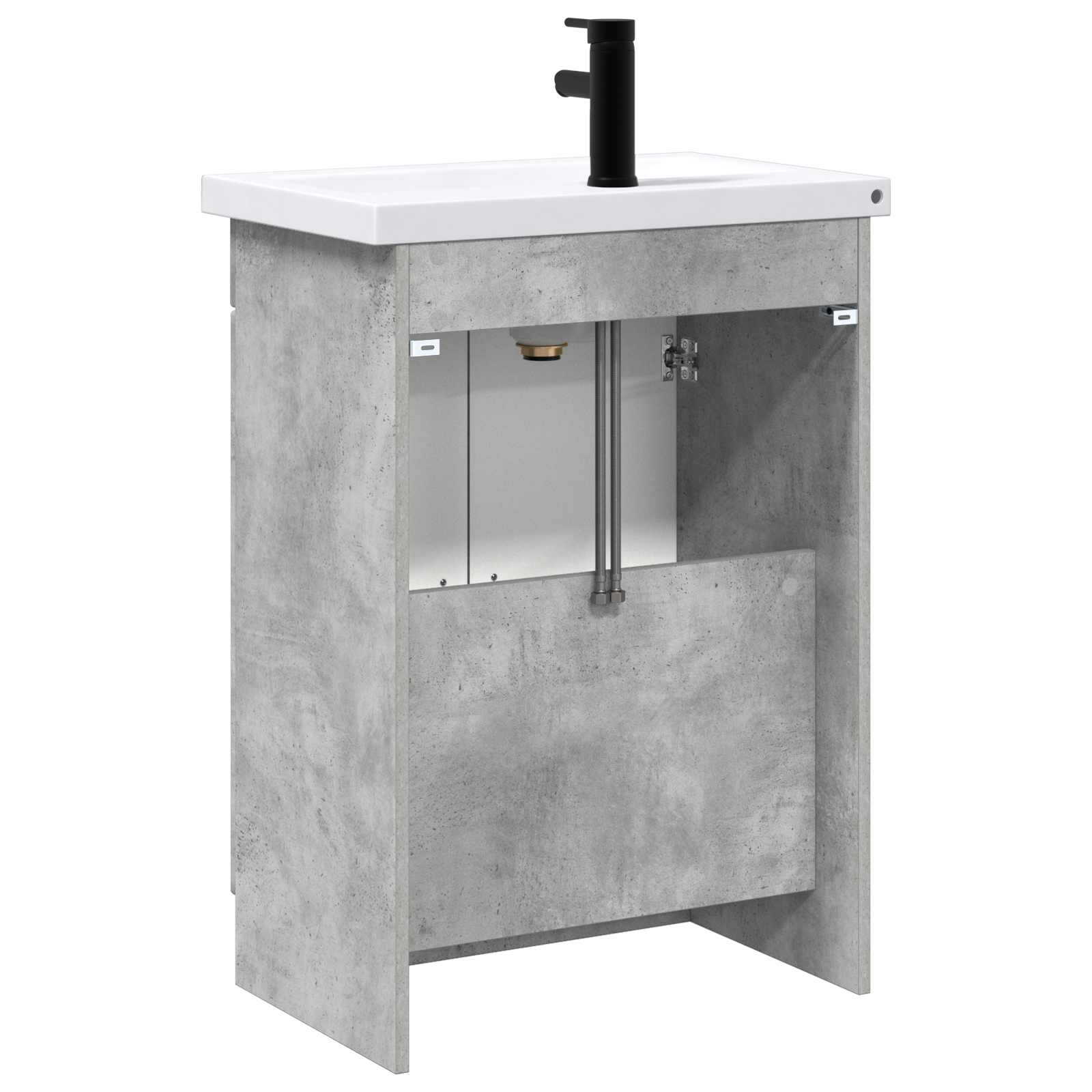 Set di mobili per il bagno Grigio Cemento 56 x 37,5 x 81 cm | homemem39