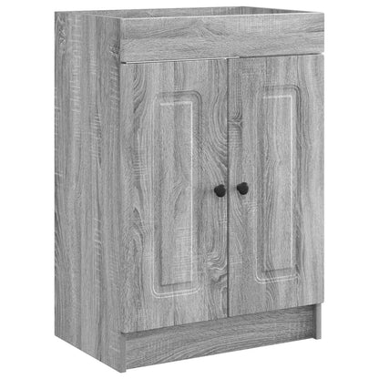 Set di mobili per il bagno Sonoma grigio 56 x 37,5 x 81 cm | homemem39