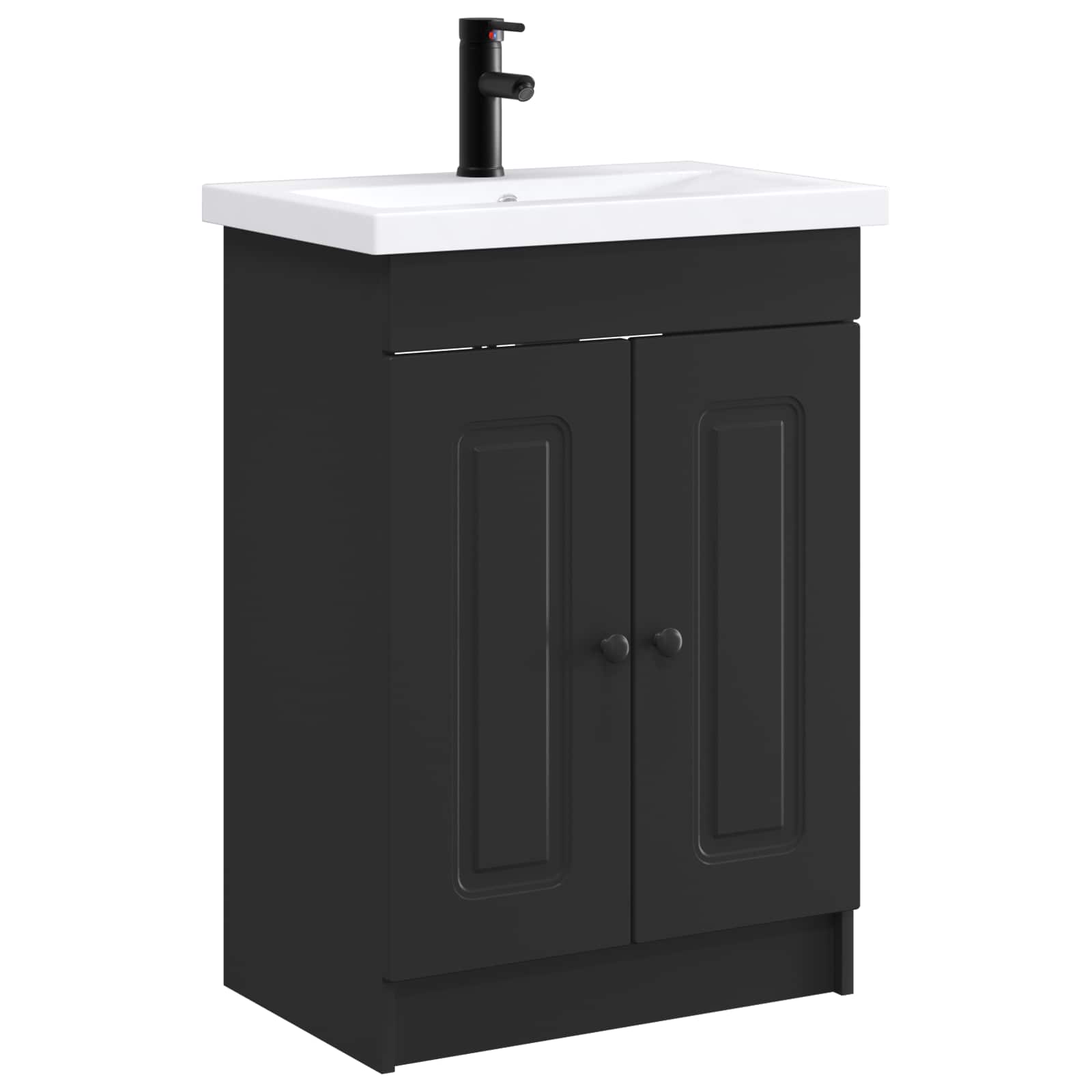 Set di mobili per il bagno Nero 78,5 x 37,5 x 81 cm | homemem39