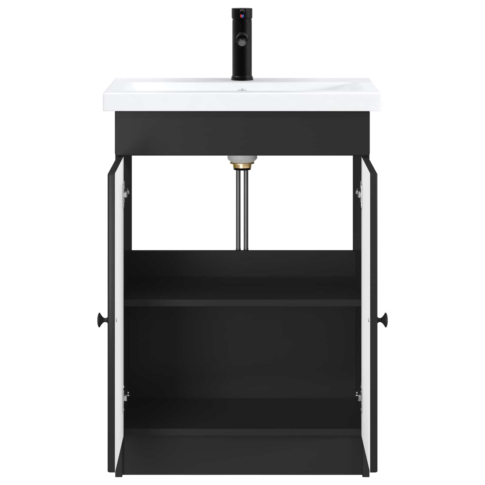 Set di mobili per il bagno Nero 78,5 x 37,5 x 81 cm | homemem39
