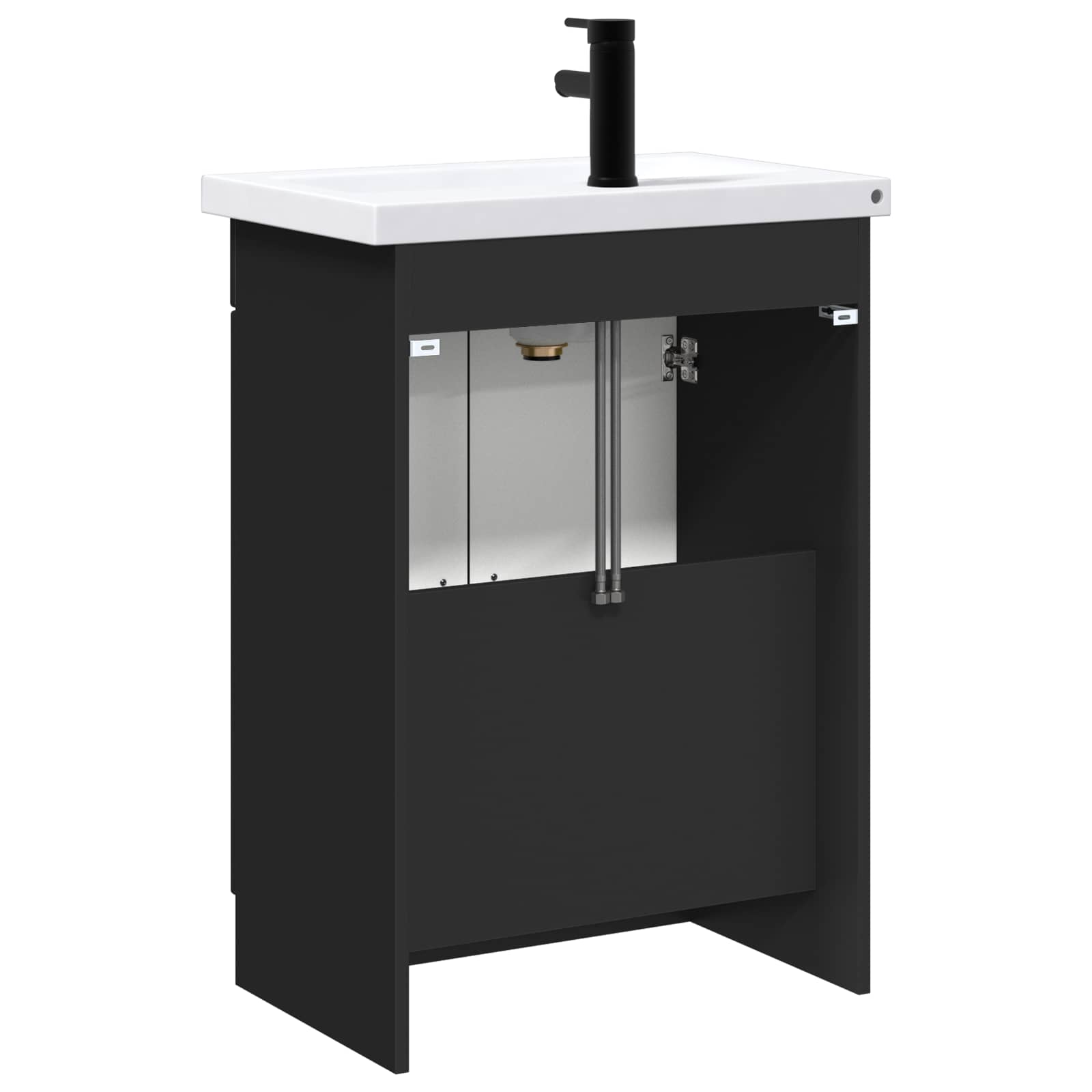 Set di mobili per il bagno Nero 78,5 x 37,5 x 81 cm | homemem39
