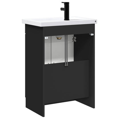 Set di mobili per il bagno Nero 78,5 x 37,5 x 81 cm | homemem39