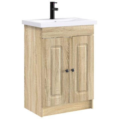 Set di mobili per il bagno Rovere Sonoma 78,5 x 37,5 x 81 cm | homemem39