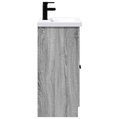 Set di mobili per il bagno Sonoma grigio 78,5 x 37,5 x 81 cm | homemem39