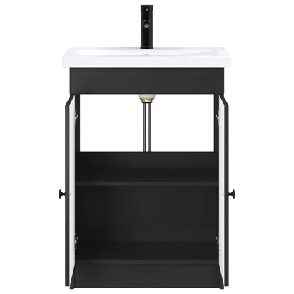 Set di mobili per il bagno Nero 56 x 37,5 x 81 cm | homemem39