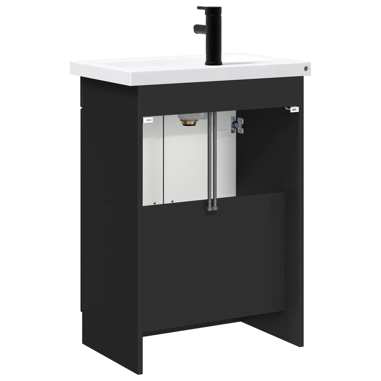 Set di mobili per il bagno Nero 56 x 37,5 x 81 cm | homemem39
