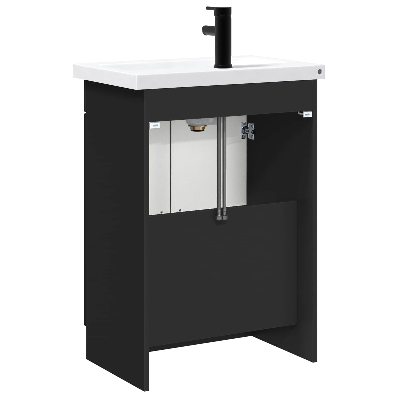 Set di mobili per il bagno Nero 56 x 37,5 x 81 cm | homemem39