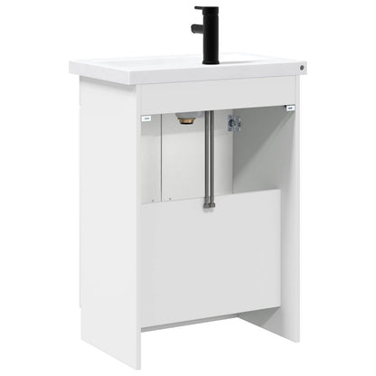 Set di mobili per il bagno Bianco Lucido 56 x 37,5 x 81 cm | homemem39