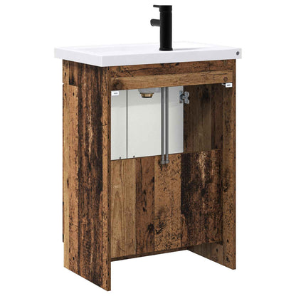 Set di mobili per il bagno Legno antico 56 x 37,5 x 81 cm