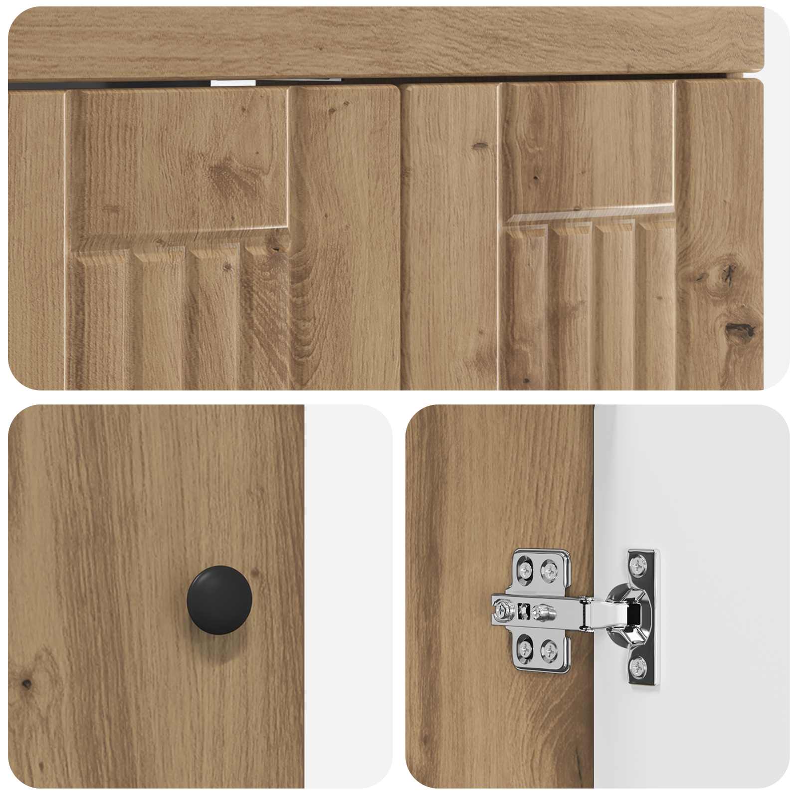 Set di mobili per il bagno Rovere Artigianale 56 x 37,5 x 81 cm | homemem39