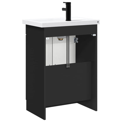 Set di mobili per il bagno Nero 78,5 x 37,5 x 81 cm | homemem39