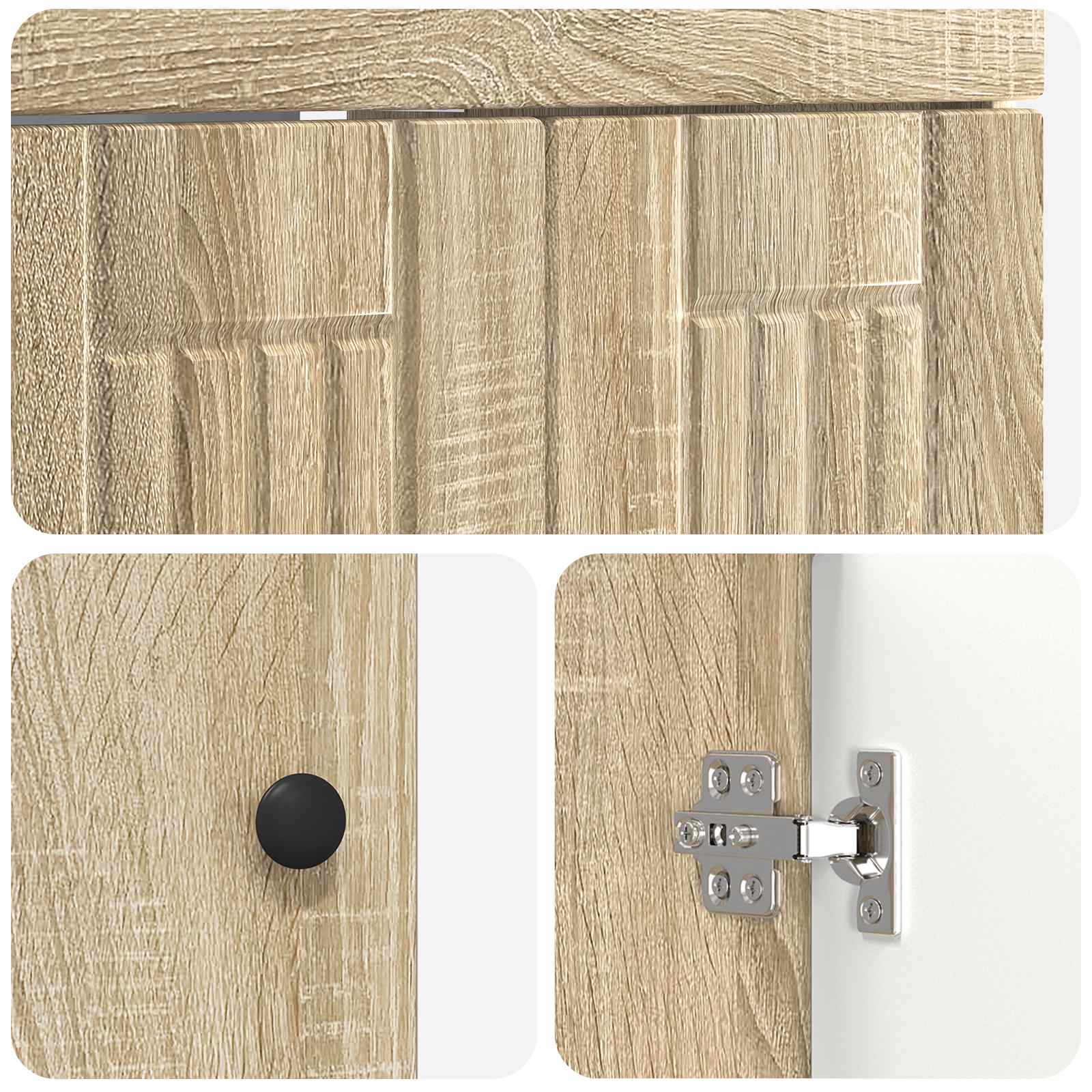 Set di mobili per il bagno Rovere Sonoma 78,5 x 37,5 x 81 cm | homemem39
