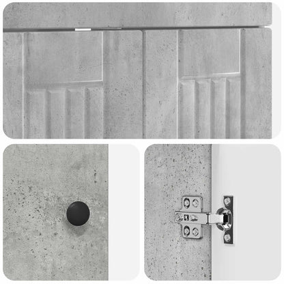Set di mobili per il bagno Grigio Cemento 78,5 x 37,5 x 81 cm | homemem39