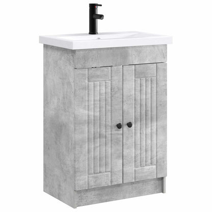 Set di mobili per il bagno Grigio Cemento 78,5 x 37,5 x 81 cm | homemem39