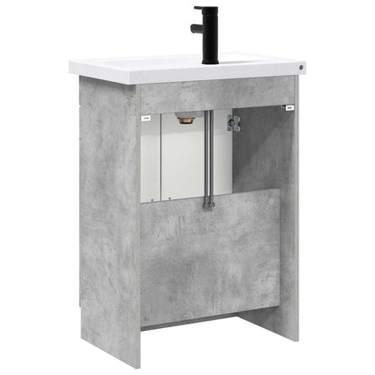 Set di mobili per il bagno Grigio Cemento 78,5 x 37,5 x 81 cm | homemem39
