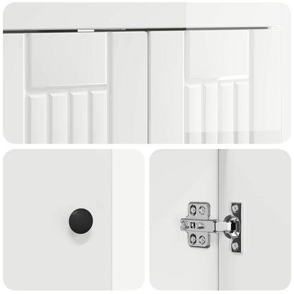 Set di mobili per il bagno Bianco Lucido 78,5 x 37,5 x 81 cm | homemem39