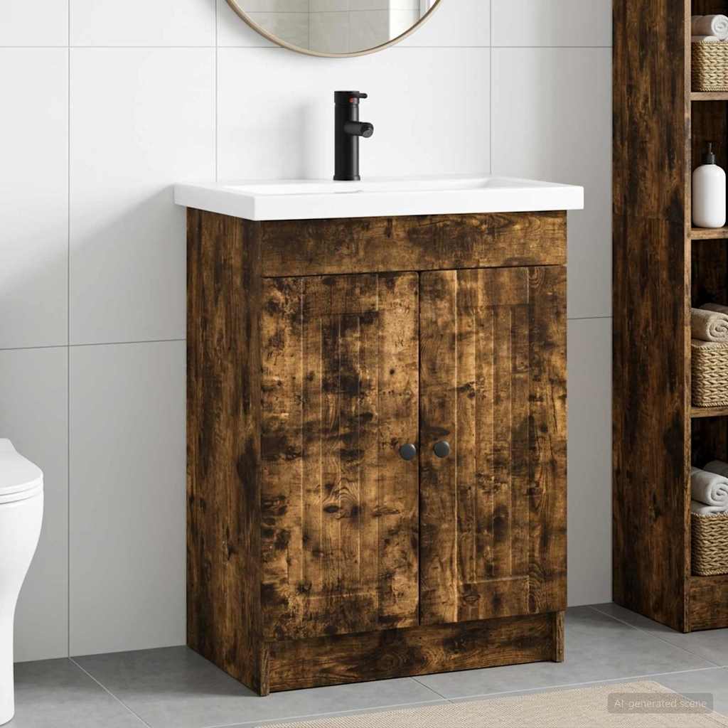 Set di mobili per il bagno Rovere Fumo 78,5 x 37,5 x 81 cm | homemem39