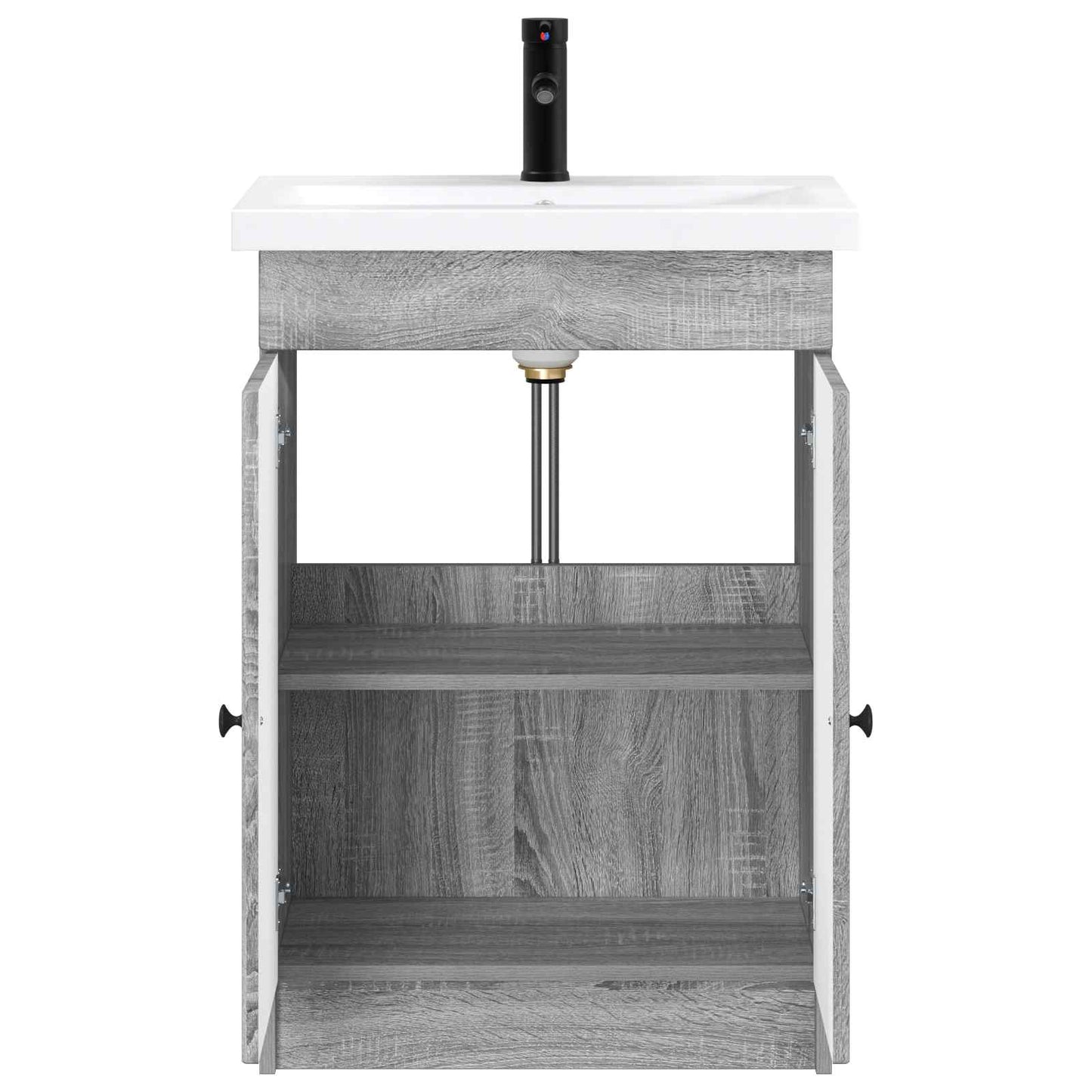 Set di mobili per il bagno Sonoma grigio 78,5 x 37,5 x 81 cm | homemem39