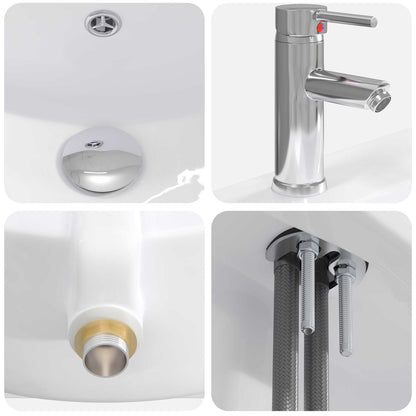 Set di mobili per il bagno Rovere Fumo 81 x 40 x 84,5 cm | homemem39