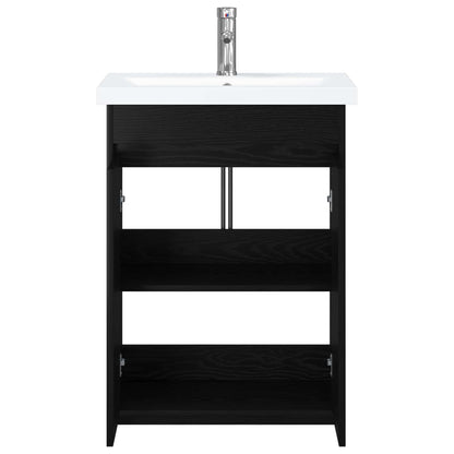 Set di mobili per il bagno Rovere Nero 61 x 40 x 84,5 cm | homemem39