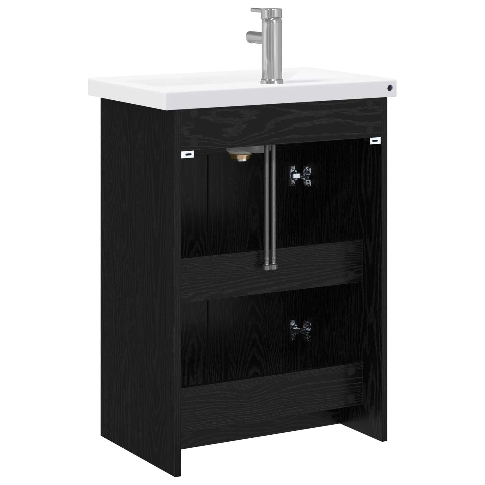 Set di mobili per il bagno Rovere Nero 61 x 40 x 84,5 cm | homemem39