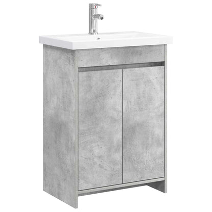 Set di mobili per il bagno Grigio Cemento 61 x 40 x 84,5 cm | homemem39