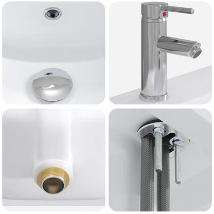 Set di mobili per il bagno Sonoma grigio 61 x 40 x 84,5 cm | homemem39