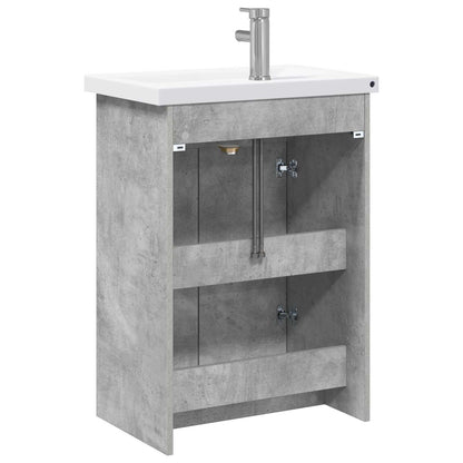 Set di mobili per il bagno Grigio Cemento 81 x 40 x 84,5 cm