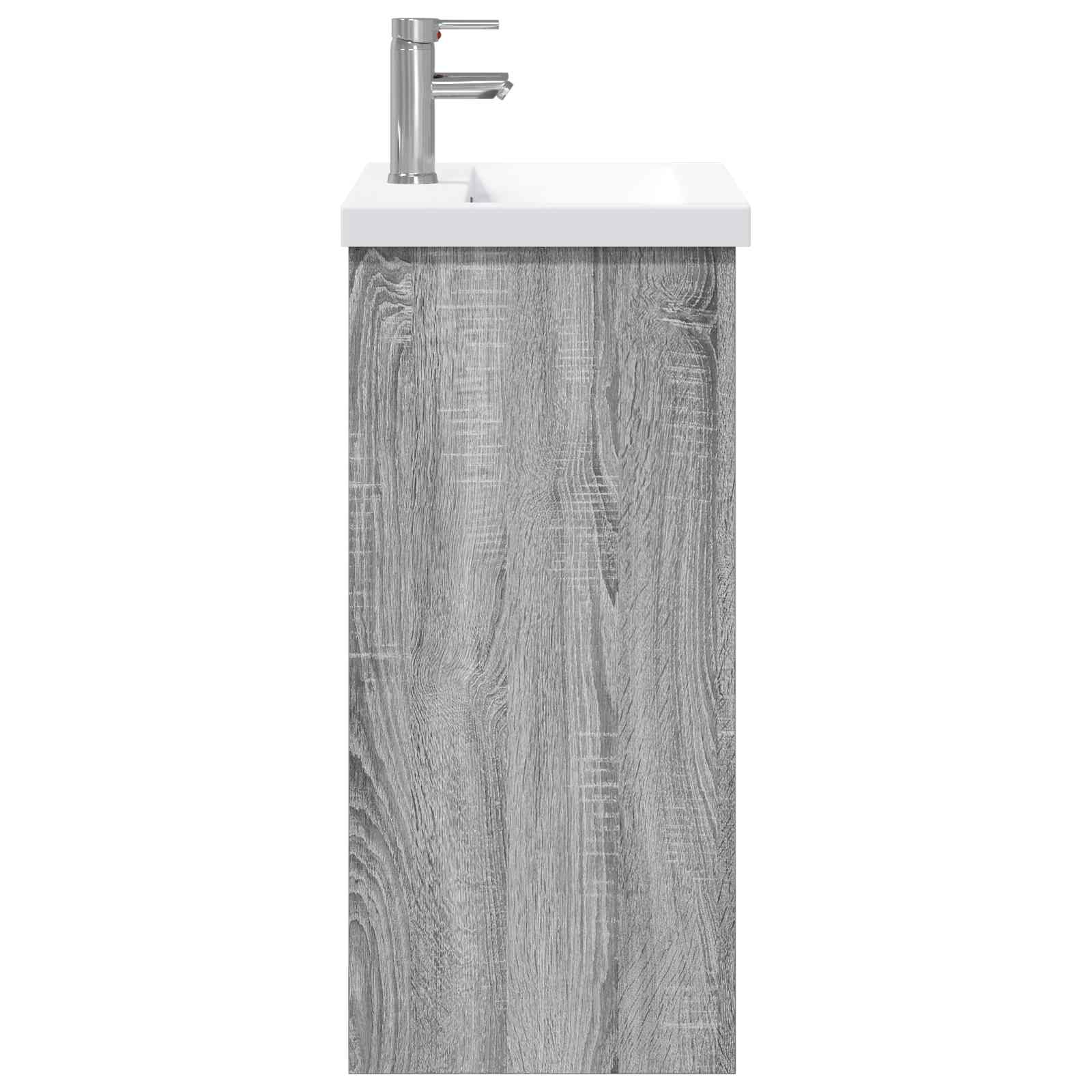 Set di mobili per il bagno Sonoma grigio 81 x 40 x 84,5 cm | homemem39