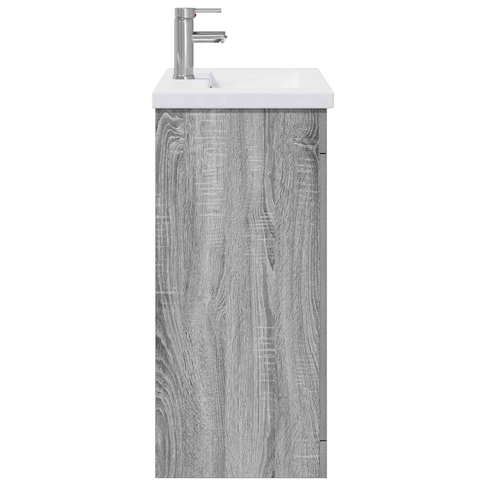 Set di mobili per il bagno Sonoma grigio 81 x 40 x 84,5 cm | homemem39