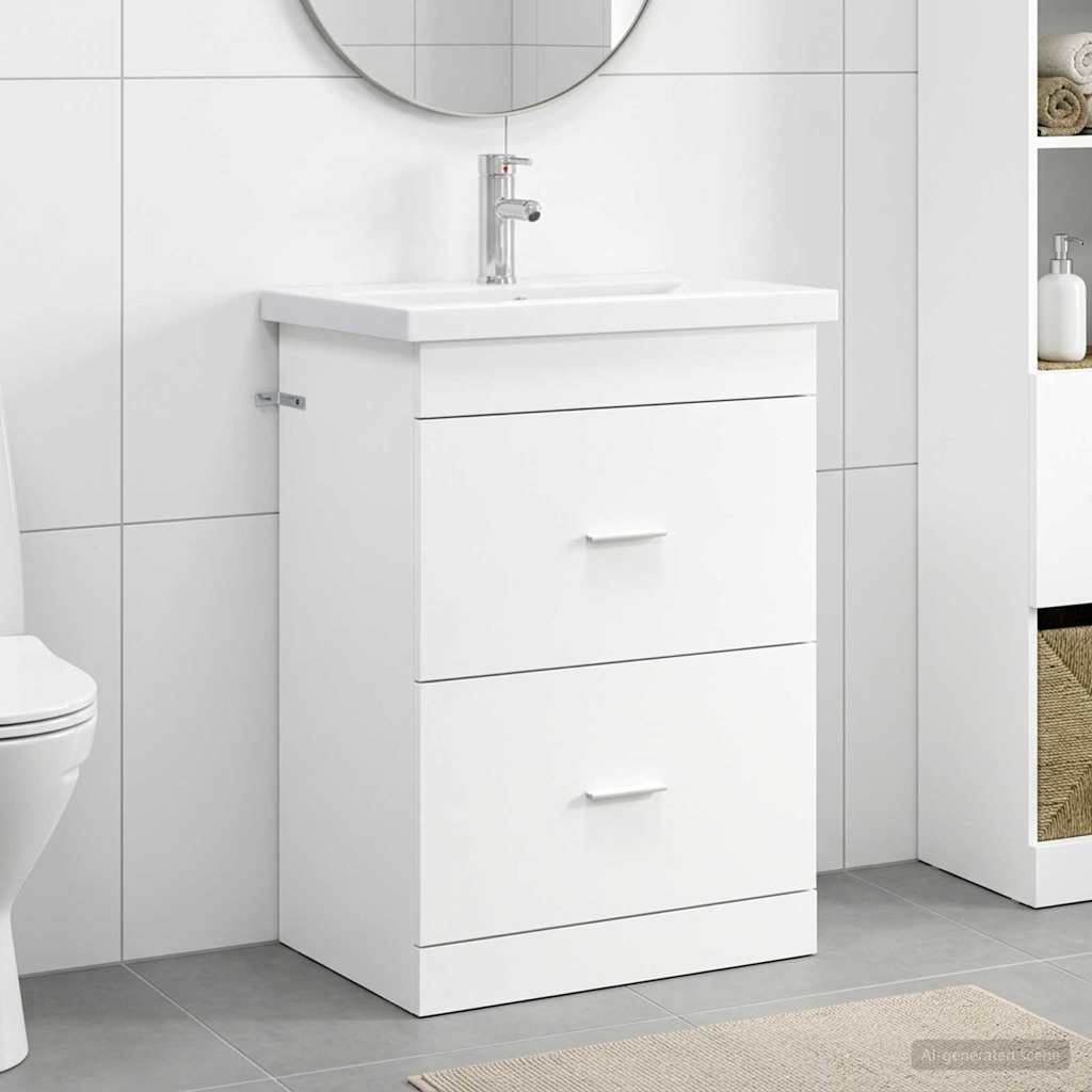Set di mobili per il bagno Bianco 61 x 40 x 84,5 cm | homemem39