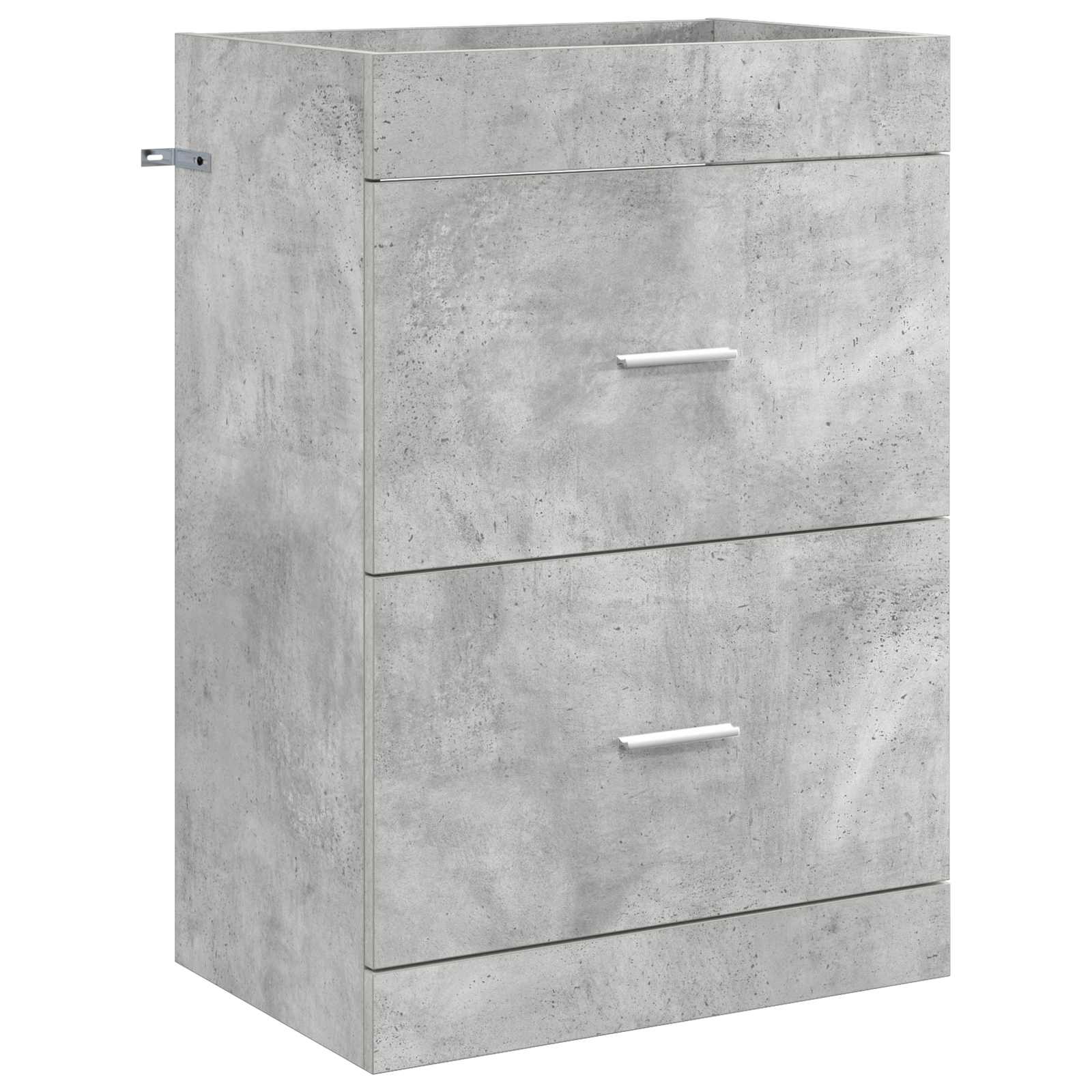 Set di mobili per il bagno Grigio Cemento 61 x 40 x 84,5 cm | homemem39