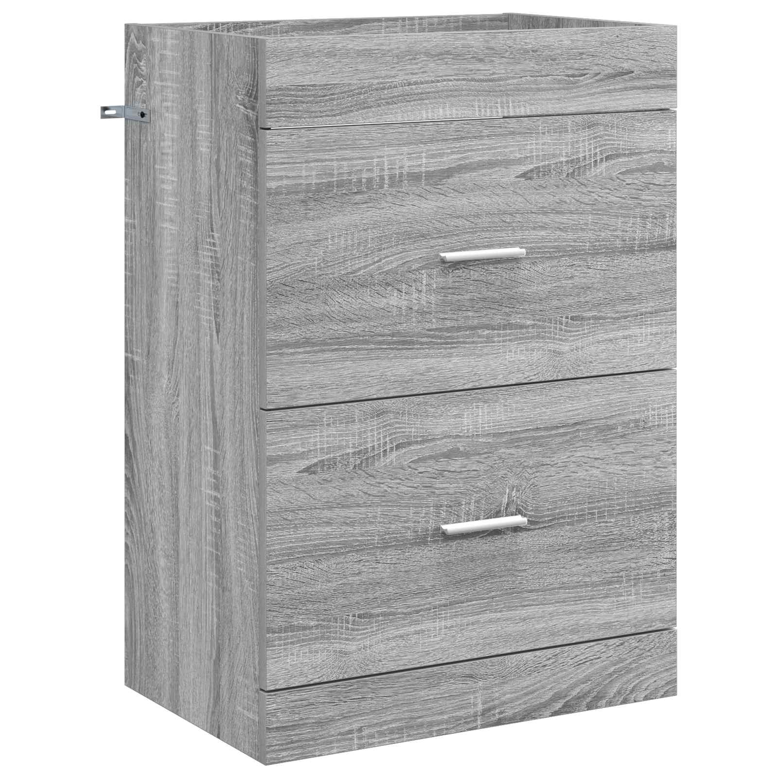 Set di mobili per il bagno Sonoma grigio 61 x 40 x 84,5 cm | homemem39