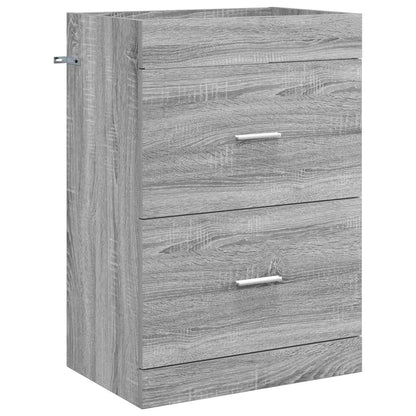 Set di mobili per il bagno Sonoma grigio 61 x 40 x 84,5 cm | homemem39