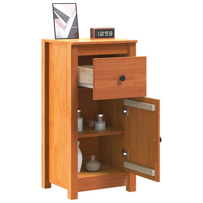 Credenza Marrone cerato 39 x 34,5 x 80 cm Pino massello