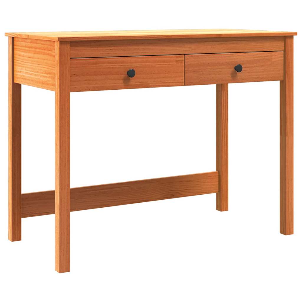 Scrivania Max Marrone 100 x 50 x 78 cm Pino massello | homemem39