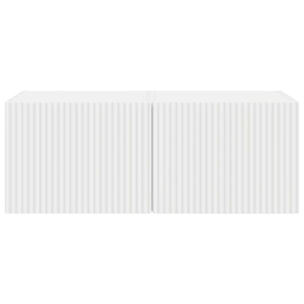 Mobile TV da parete 2 pcs Bianco 60 x 31 x 29.5 cm