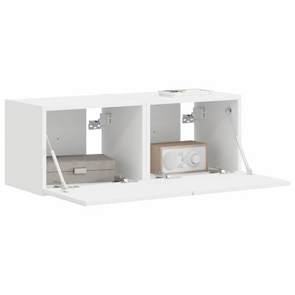 Mobile TV da parete 2 pcs Bianco 60 x 31 x 29.5 cm