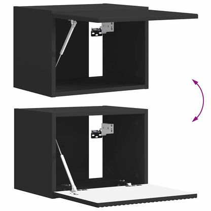 Mobile TV da parete Nero 39 x 31 x 29,5 cm Legno multistrato