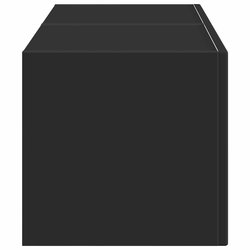 Mobile TV da parete 2 pcs Nero 60 x 31 x 29.5 cm