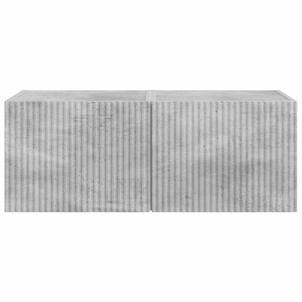 Mobile TV da parete 2 pcs Calcestruzzo 60 x 31 x 29.5 cm