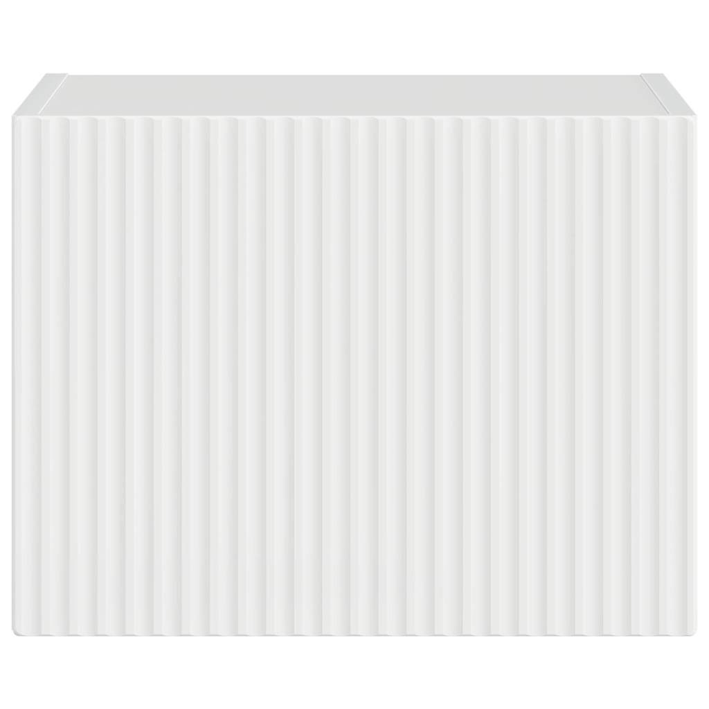 Mobile TV da parete Bianco Lucido 60 x 31 x 29.5 cm