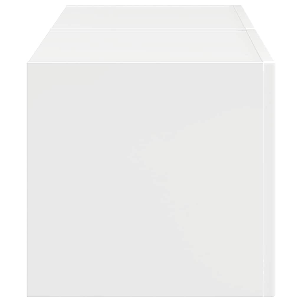 Mobile TV da parete 2 pcs Bianco Lucido 39 x 31 x 29,5 cm