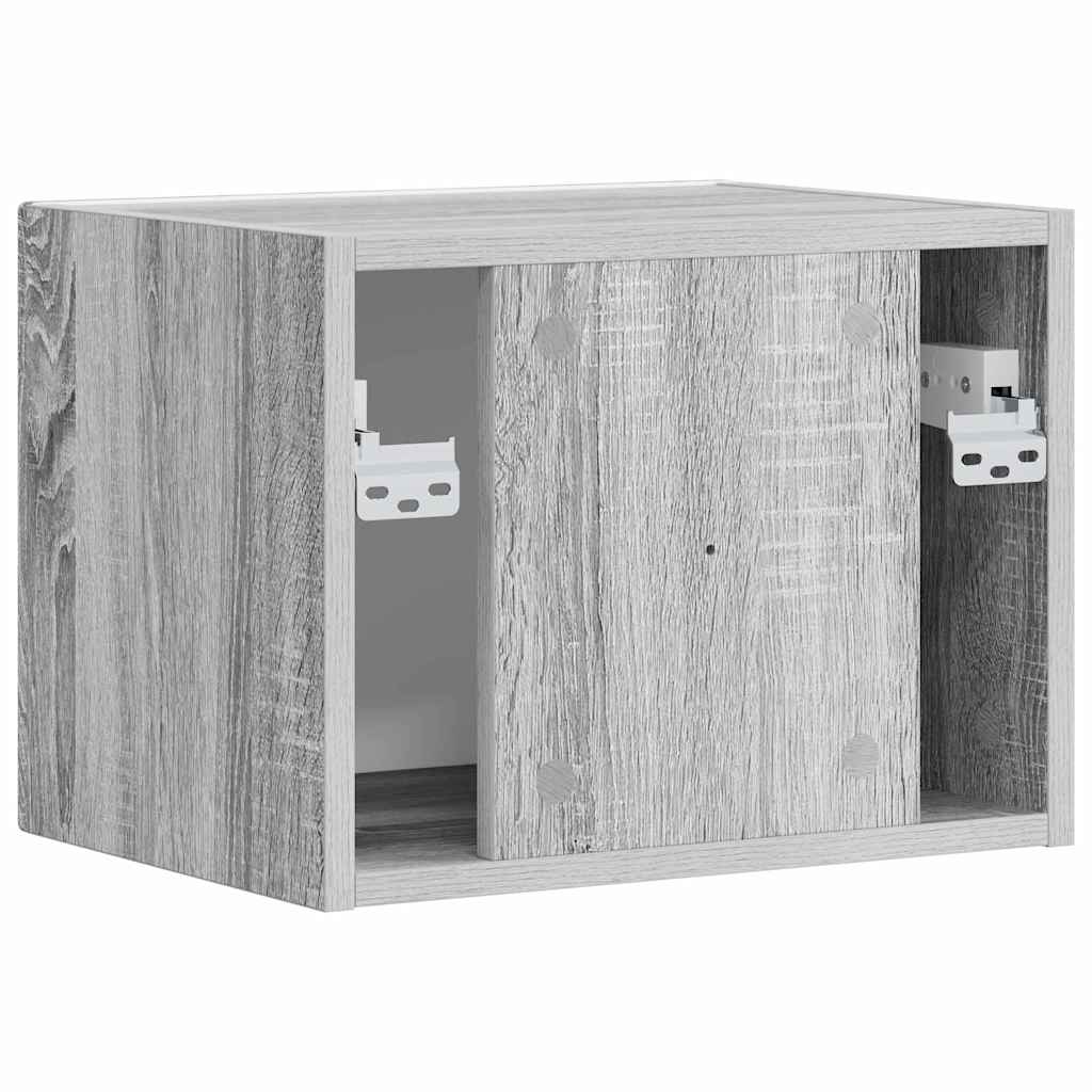Mobile TV da parete Grigio Sonoma 39 x 31 x 29,5 cm