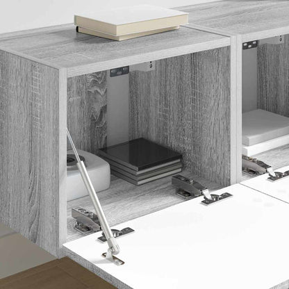 Mobile TV da parete 2 pcs Grigio Sonoma 60 x 31 x 29.5 cm