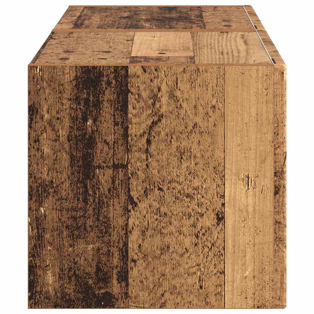 Mobile TV da parete 2 pcs Legno vecchio 39 x 31 x 29,5 cm
