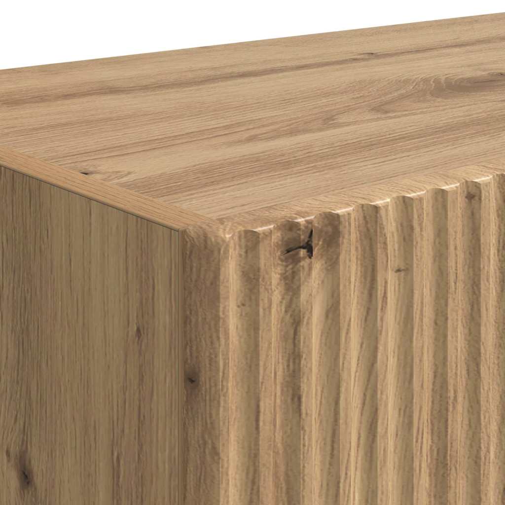 Mobile TV da parete 2 pcs Rovere Artigianale 60 x 31 x 29.5 cm