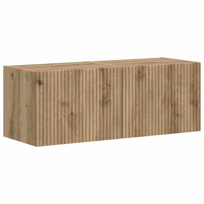 Mobile TV da parete 2 pcs Rovere Artigianale 39 x 31 x 29,5 cm