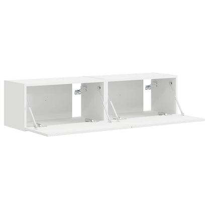 Mobile TV da parete 2 pcs Bianco 60 x 31 x 29,5 cm