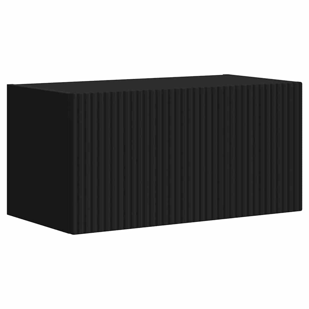 Mobile TV da parete 2 pcs Nero 60 x 31 x 29,5 cm